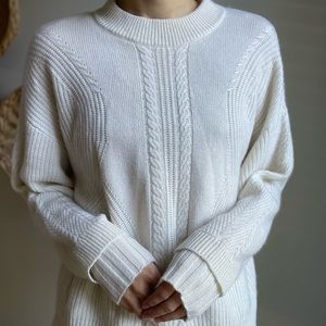 NWT Design History Cashmere Ivory Sweater